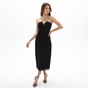 ATTRATTIVO-Γυναικείο μακρύ φόρεμα ATTRATTIVO 9916868 μαύρο