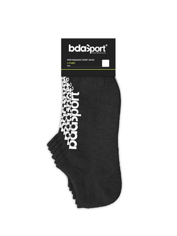BODY ACTION-Σετ απο 3 ζευγάρια κοντές κάλτσες BODY ACTION 095302-01 μαύρες