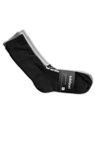 BODY ACTION-Σετ απο 3 ζευγάρια ψηλές κάλτσες BODY ACTION 095304-01 μαύρες λευκές γκρι