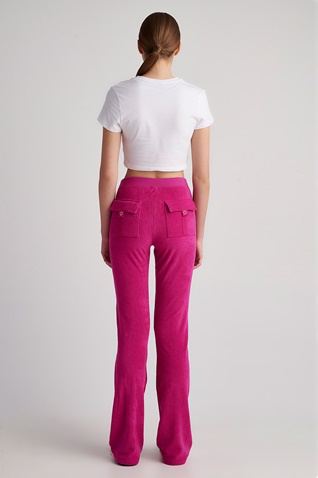 SUGARFREE-Γυναικείο πετσετέ παντελόνι φόρμας SUGARFREE 23811003 φούξια