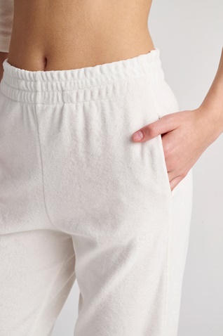 SUGARFREE-Γυναικείο πετσετέ παντελόνι φόρμας SUGARFREE 23811171 εκρού
