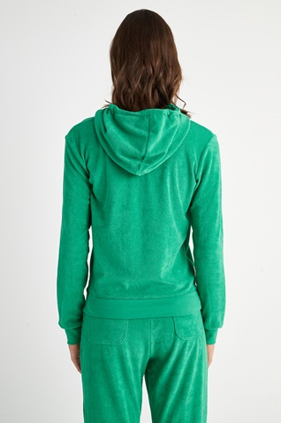 SUGARFREE-Γυναικεία πετσετέ ζακέτα SUGARFREE 23813003 πράσινη