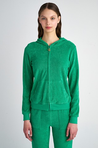 SUGARFREE-Γυναικεία πετσετέ ζακέτα SUGARFREE 23813024 πράσινη