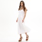 'ALE-Γυναικείο maxi φόρεμα 'ALE 8917155 λευκό