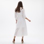 'ALE-Γυναικείο μακρύ φόρεμα 'ALE 8916333 λευκό