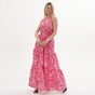 'ALE-Γυναικείο maxi φόρεμα 'ALE 8916340 ροζ floral