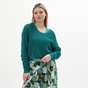 'ALE-Γυναικεία πλεκτή μπλούζα 'ALE 8P20730 πράσινη