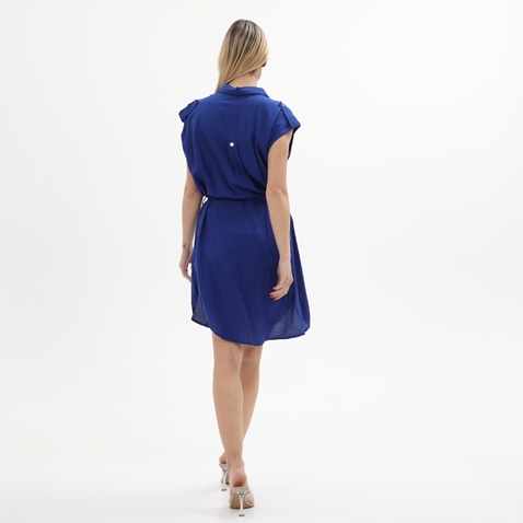 'ALE-Γυναικείο σεμιζιέ mini φόρεμα 'ALE 8916497 μπλε