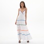 ATTRATTIVO-Γυναικείο maxi φόρεμα ATTRATTIVO 9917095 λευκό