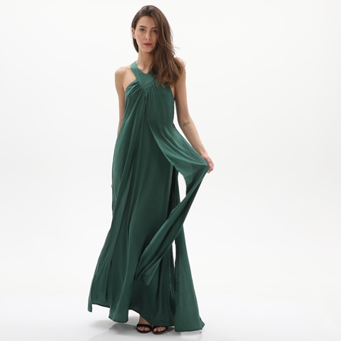 ATTRATTIVO-Γυναικείο maxi φόρεμα ATTRATTIVO 92256759 πράσινο