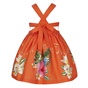 Balloon Chic-Βρεφικό αμάνικο φόρεμα Balloon Chic 231F0274a πορτοκαλί floral (από 12 μηνών έως 3 ετών)