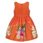 Balloon Chic-Παιδικό αμάνικο φόρεμα Balloon Chic 231F0275b πορτοκαλί floral (από 4 έως 6 ετών)