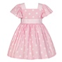 Balloon Chic-Παιδικό επίσημο φόρεμα Balloon Chic 231F0276c ροζ πουά (από 8 έως 12 ετών)