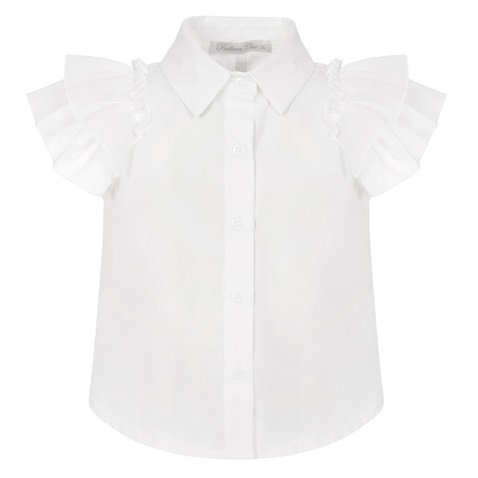 Balloon chic -Παιδικό πουκάμισο Balloon chic 231F0402a λευκό (απο 12 μηνών εως 3 ετών)