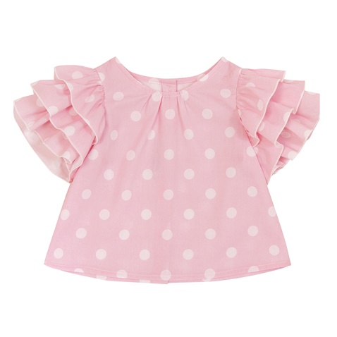 Balloon Chic-Παιδικό cropped πουκάμισο Balloon Chic 231F0416b ροζ (από 4 έως 6 ετών)