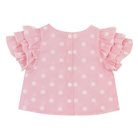 Balloon Chic-Παιδικό cropped πουκάμισο Balloon Chic 231F0416c ροζ (από 8 έως 12 ετών)