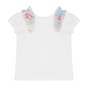 Balloon Chic-Παιδική κοντομάνικη μπλούζα Balloon Chic 231F0504b λευκή (από 4 έως 6 ετών)