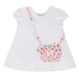 Balloon Chic-Παιδική κοντομάνικη μπλούζα Balloon Chic 231F0505a λευκή (από 12 μηνών έως 3 ετών)