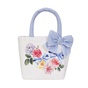Balloon Chic-Παιδική τσάντα χειρός Balloon Chic 231F0951 λευκή γαλάζια floral