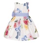 Balloon chic -Παιδικό αμάνικο φόρεμα Balloon chic 231F0227a λευκό floral (απο 12 μηνών εως 3 ετών)