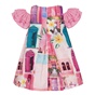 Balloon chic -Παιδικό φόρεμα Balloon chic 231F0228a φούξια multi (απο 12 μηνών εως 3 ετών)