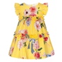 Balloon chic -Παιδικό φόρεμα Balloon chic 231F0239a κίτρινο floral (απο 12 μηνών εως 3 ετών)