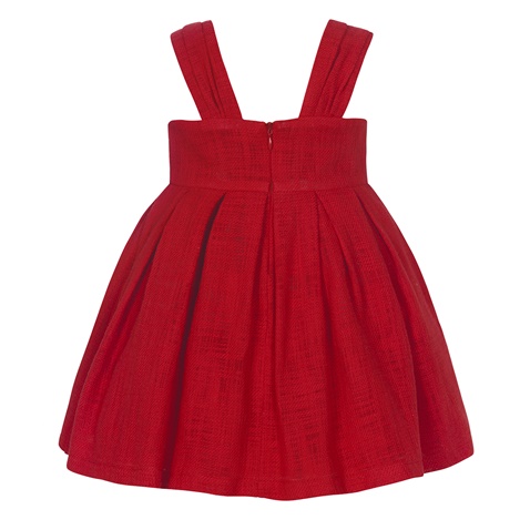 Balloon Chic-Παιδικό φόρεμα Balloon Chic 231F0255a κόκκινο (απο 12 μηνών εως 3 ετών)