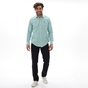 DORS-Ανδρικό πουκάμισο DORS 1032013.C04 πράσινο λευκό καρό