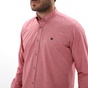 DORS-Ανδρικό πουκάμισο DORS  1032021.C03 κόκκινο
