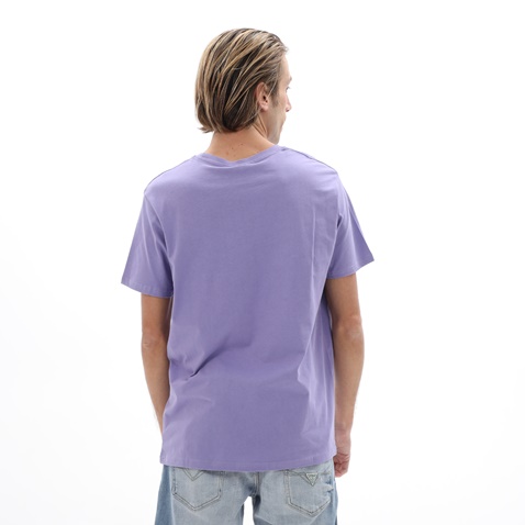 BATTERY-Ανδρικό t-shirt BATTERY 21231134 μωβ