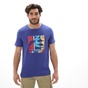 BATTERY-Ανδρικό t-shirt BATTERY 21231134 μπλε μωβ
