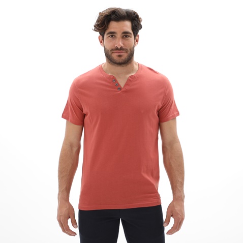 BATTERY-Ανδρικό t-shirt BATTERY 21231163 πορτοκαλί