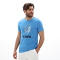 BATTERY-Ανδρικό t-shirt BATTERY 21231136 μπλε