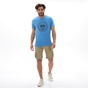 BATTERY-Ανδρικό t-shirt BATTERY 21231151 μπλε