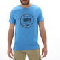 BATTERY-Ανδρικό t-shirt BATTERY 21231151 μπλε