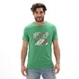 BATTERY-Ανδρικό t-shirt BATTERY 21231155 πράσινο