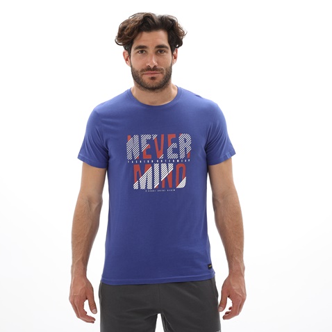 BATTERY-Ανδρικό t-shirt BATTERY 21231155 μπλε