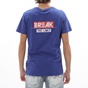BATTERY-Ανδρικό t-shirt BATTERY 21231156 μπλε