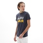 RUN-Ανδρικό t-shirt RUN 21D9098221 HAPPY μπλε