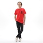 BATTERY-Ανδρικό t-shirt BATTERY 21231143 κόκκινο