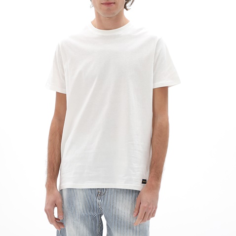 BATTERY-Ανδρικό t-shirt BATTERY 21231159 λευκό