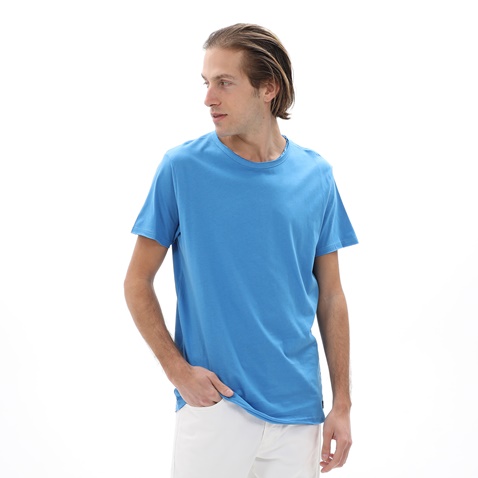 BATTERY-Ανδρικό t-shirt BATTERY 21231160 μπλε