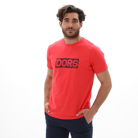 DORS-Ανδρικό t-shirt DORS 1132108.C01 κόκκινο