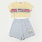 BODYTALK-Παιδικό σετ απο t-shirt και σορτς BODYTALK 1221-701299 κίτρινο γαλάζιο