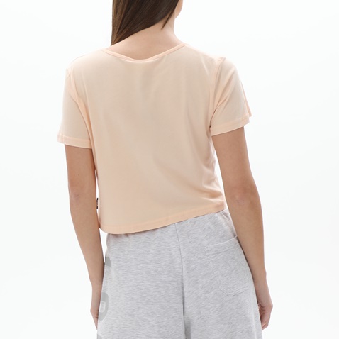 BODYTALK-Γυναικείο cropped t-shirt BODYTALK 1231-903620 σομόν