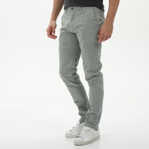 MARTIN & CO-Ανδρικό chino παντελόνι MARTIN & CO 124-32-6500 γκρί