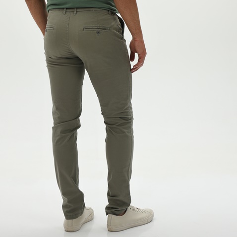 MARTIN & CO-Ανδρικό chino παντελόνι MARTIN & CO 124-32-6500 λαδί