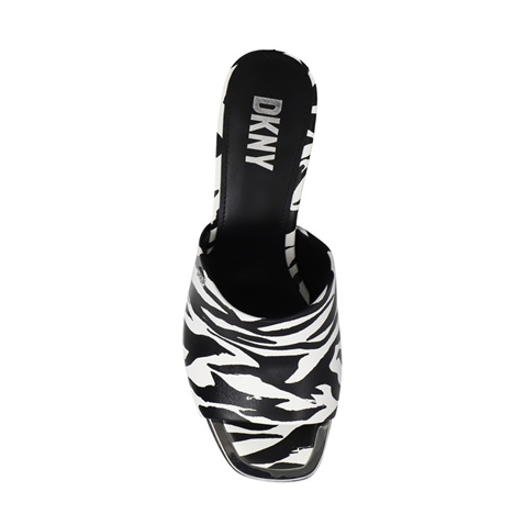 DKNY JEANS-Γυναικεία mules DKNY K4283411 BRONX λευκά μαύρα 