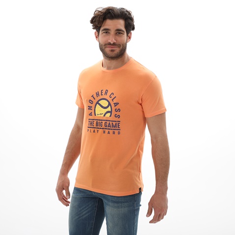 VAN HIPSTER-Ανδρικό t-shirt VAN HIPSTER 72132 πορτοκαλί