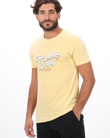 VAN HIPSTER-Ανδρικό t-shirt VAN HIPSTER 72138 κίτρινο